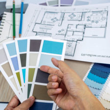 paint chips and house plans